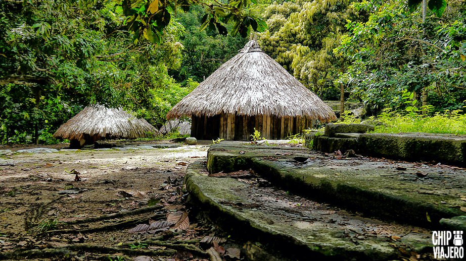 Ruinas arqueológicas de Pueblito en medio de la selva