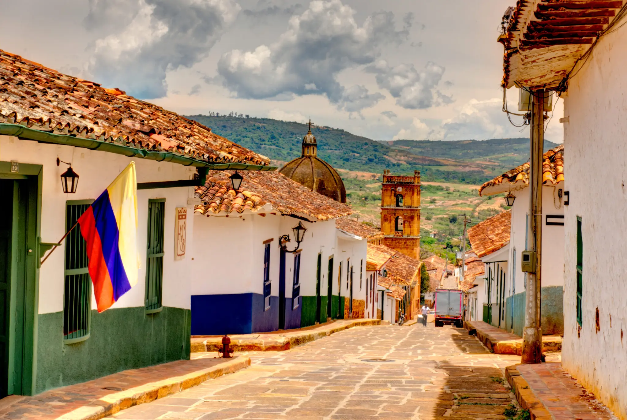 Calles empedradas y arquitectura colonial de Barichara