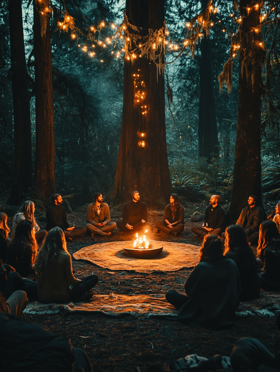 Círculo de integración después de una práctica de meditación en movimiento