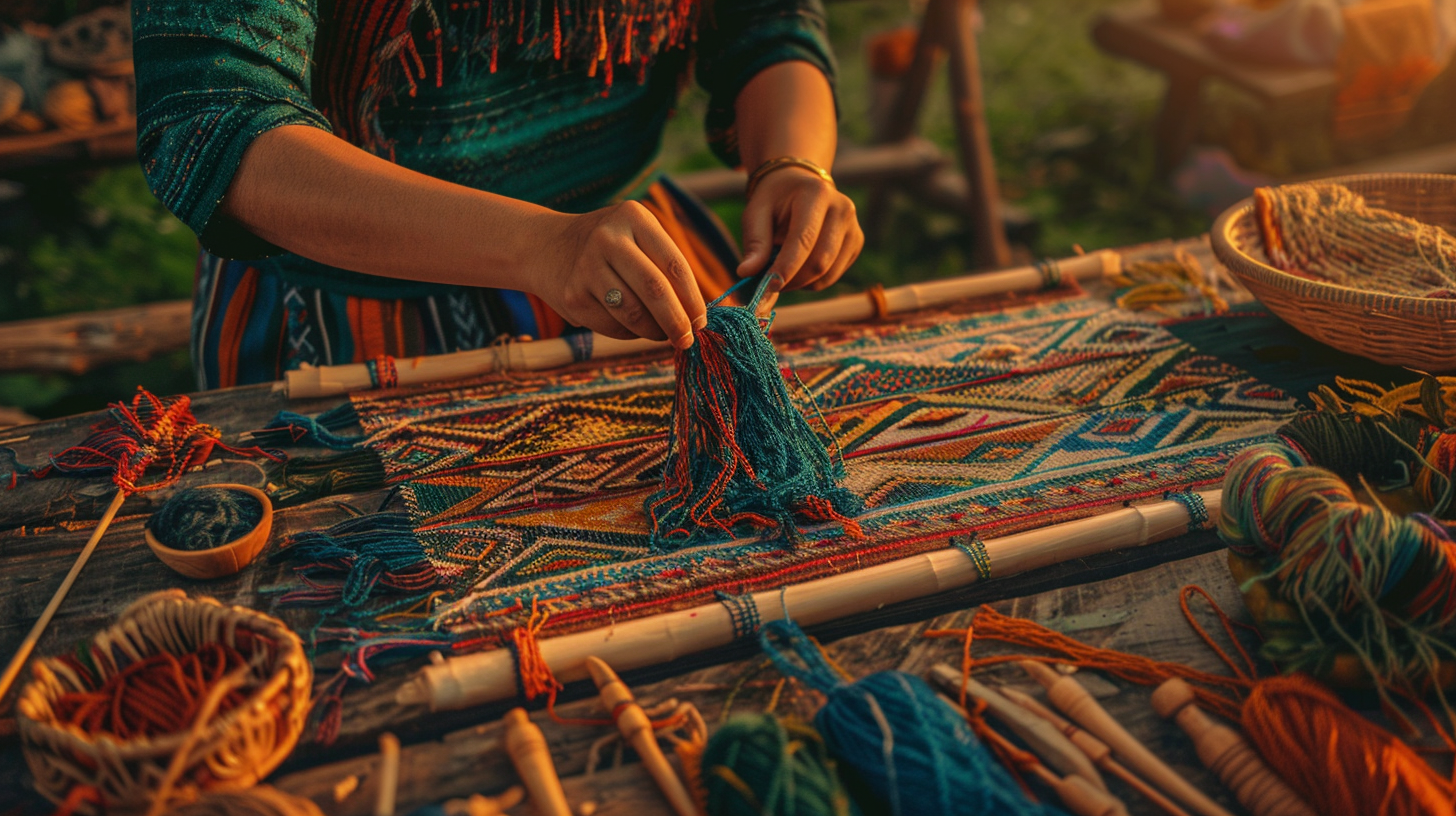 Taller de artesanía tradicional con maestros indígenas