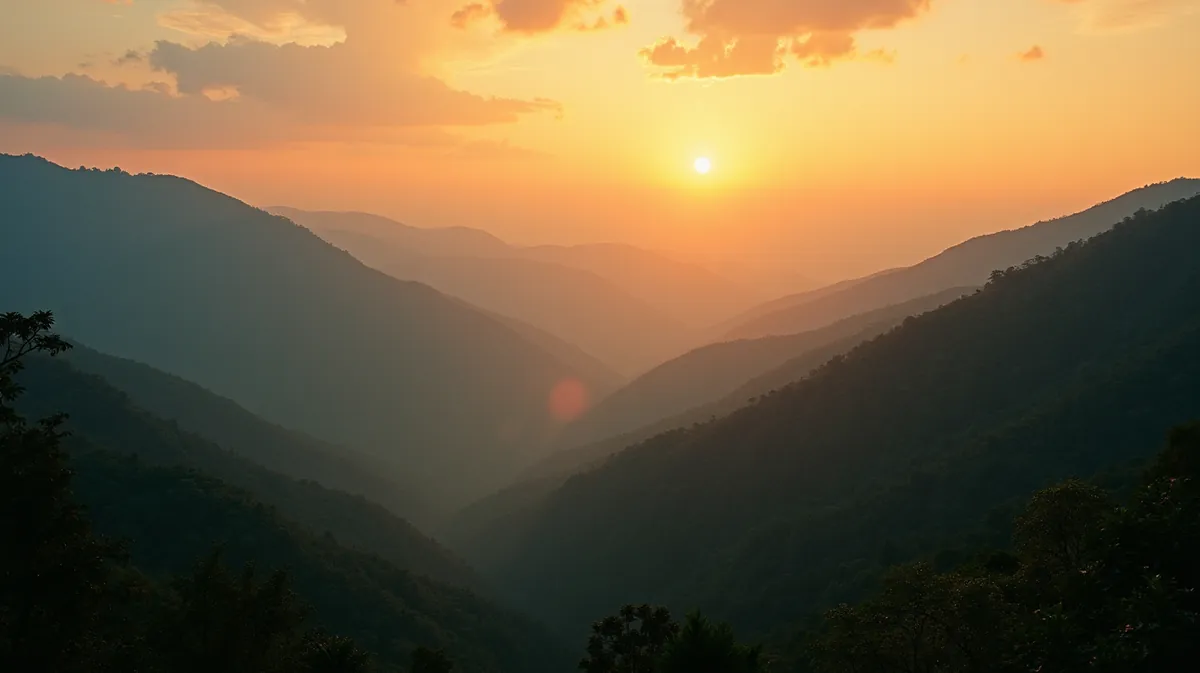 Atardecer sobre el territorio, la hora en que la comunidad decide recibir