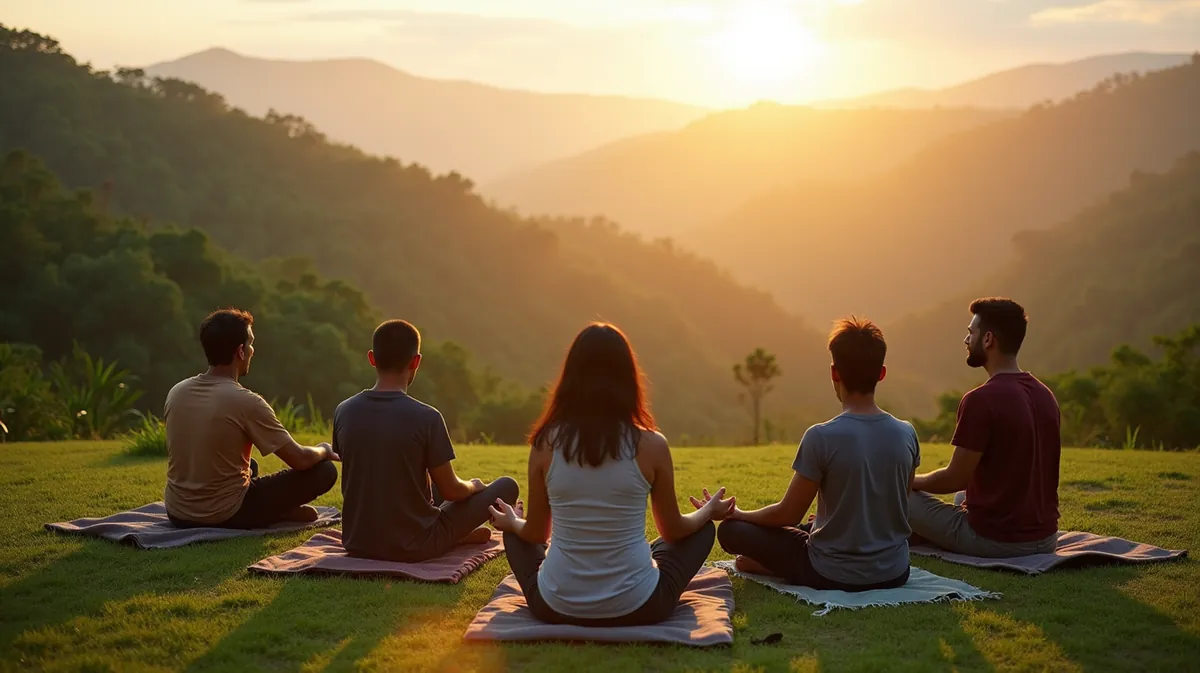 Sesión de meditación guiada al atardecer