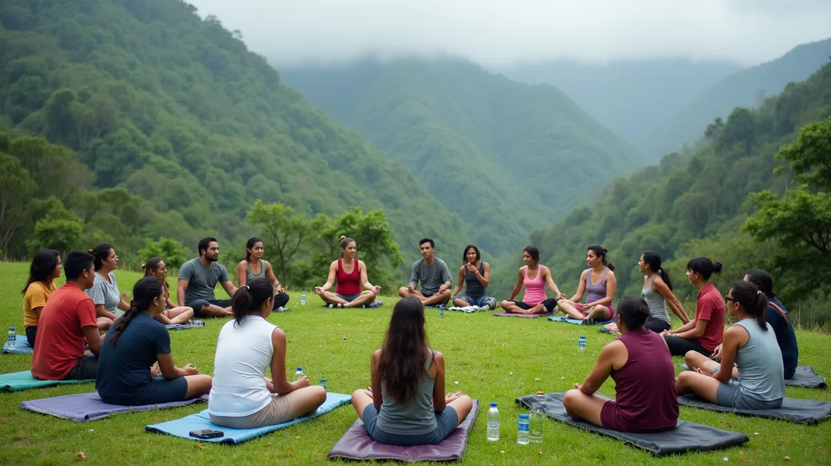 Círculo de integración después de una práctica de meditación en movimiento