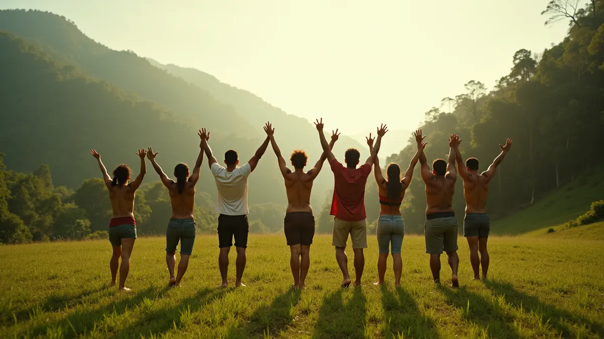 Sesión de danza consciente en un espacio natural