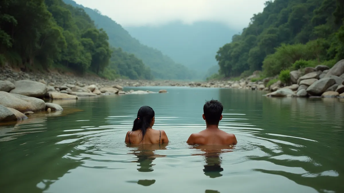 Práctica de natación consciente en aguas cristalinas