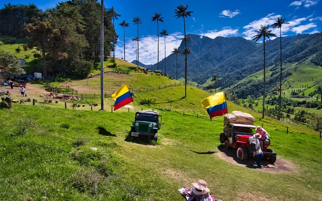 Valle del Cocora con sus emblemáticas palmas de cera